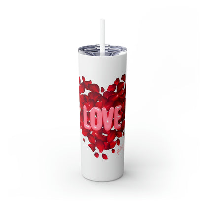 Love Tumbler with Straw,         20oz