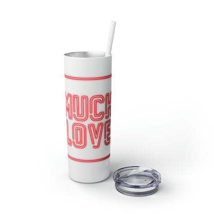 Much Love Tumbler with Straw, 20oz