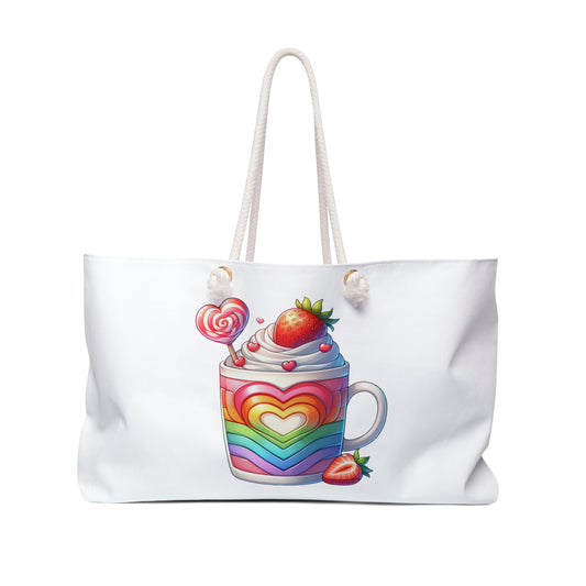 Rainbow Bliss Delight Weekender Bag