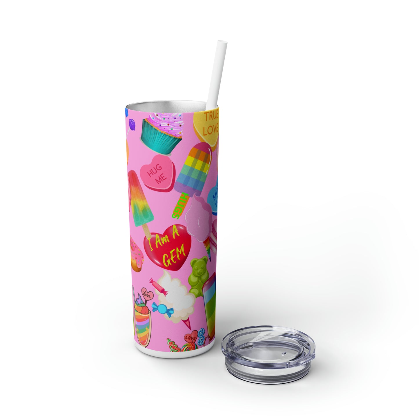 Kandy Treats Tumbler with Straw, 20oz