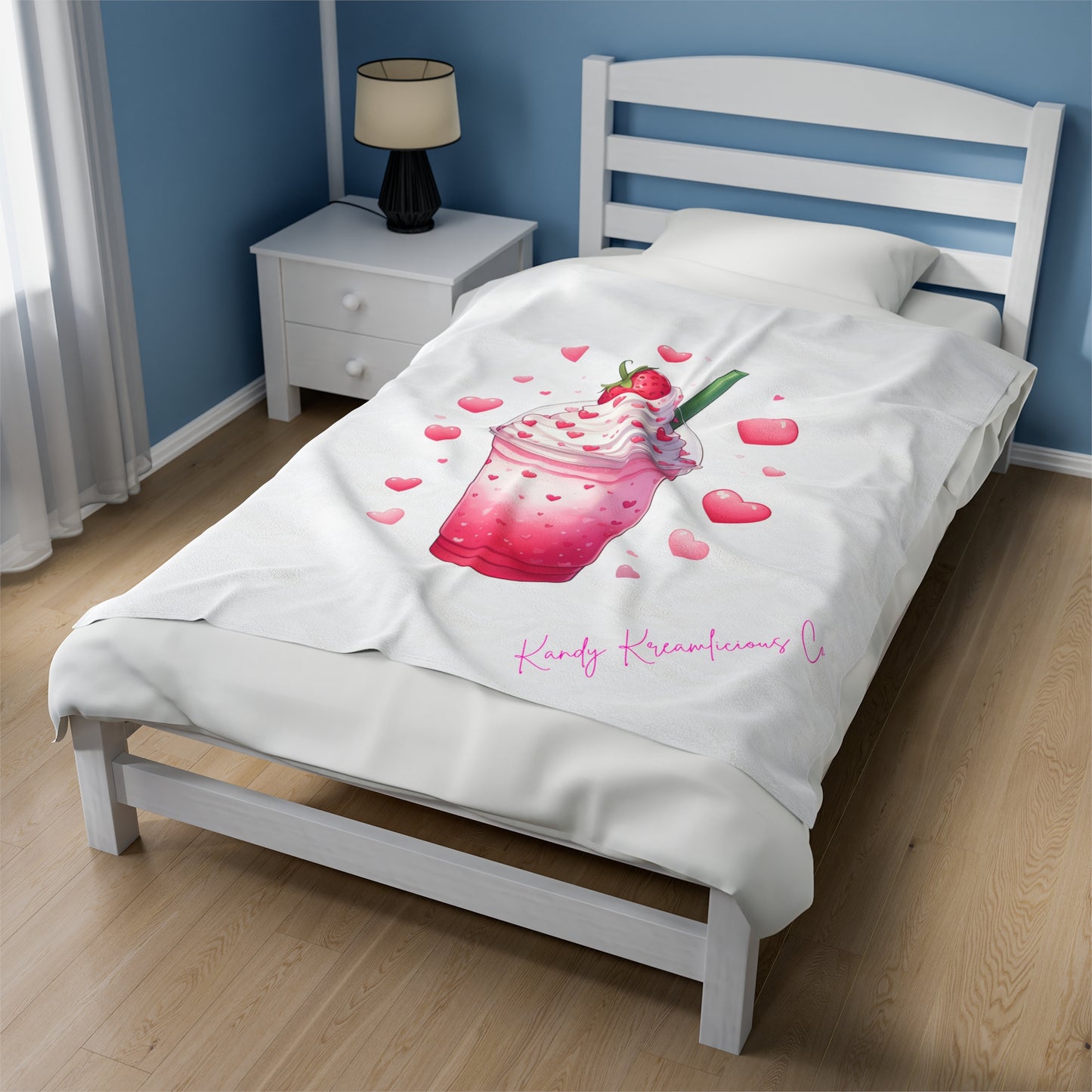 Strawberrylicious Latte Plush Blanket
