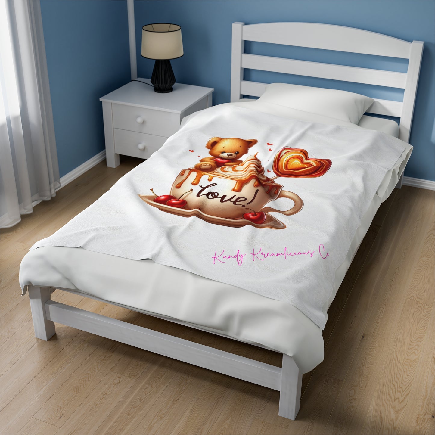 Caramel Swirls Teddy Plush Blanket