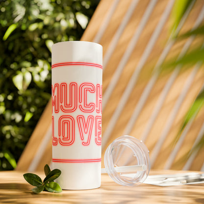 Much Love Tumbler with Straw, 20oz