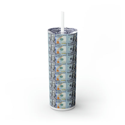 Go Get That Money Tumbler with Straw, 20oz