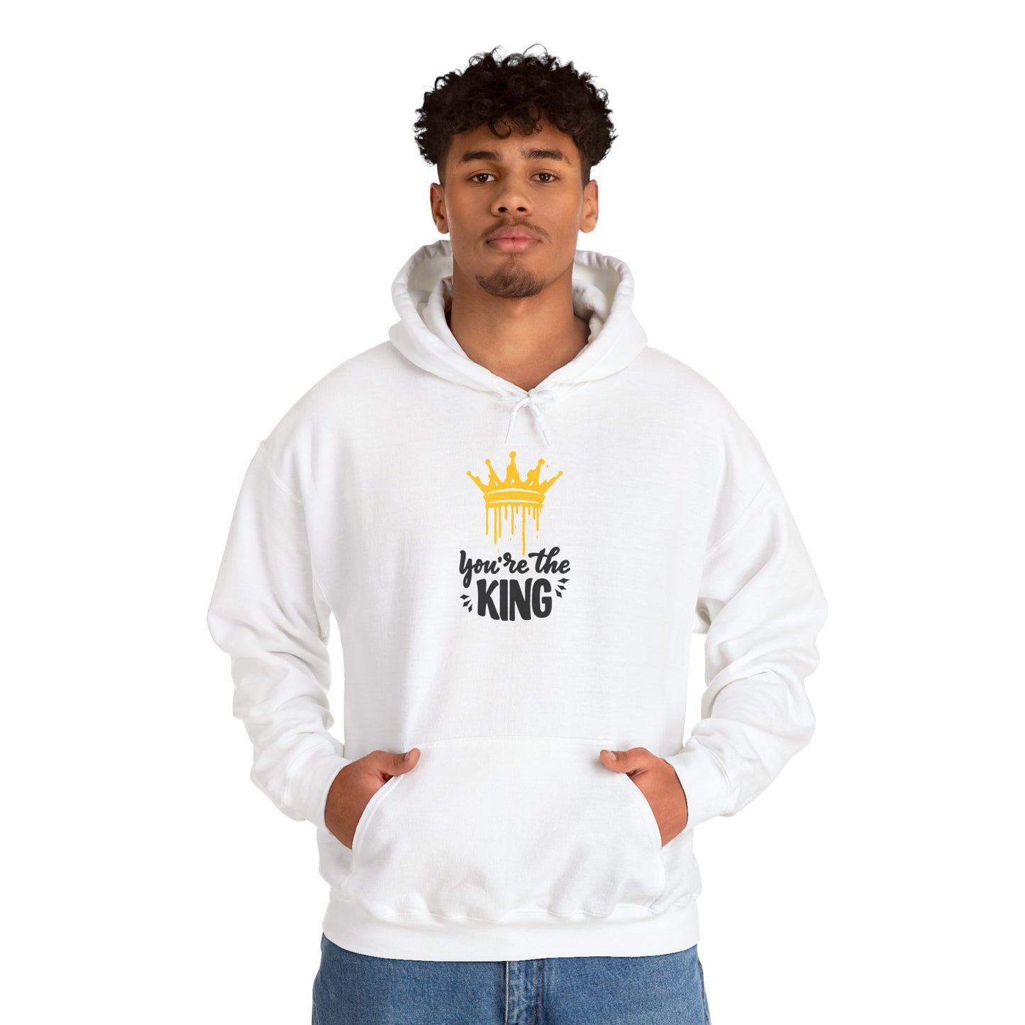 You're the King Hoodie – Crown Graphic Hooded Sweatshirt