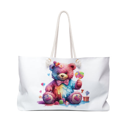 Rainbow Teddy Bear Weekender Bag