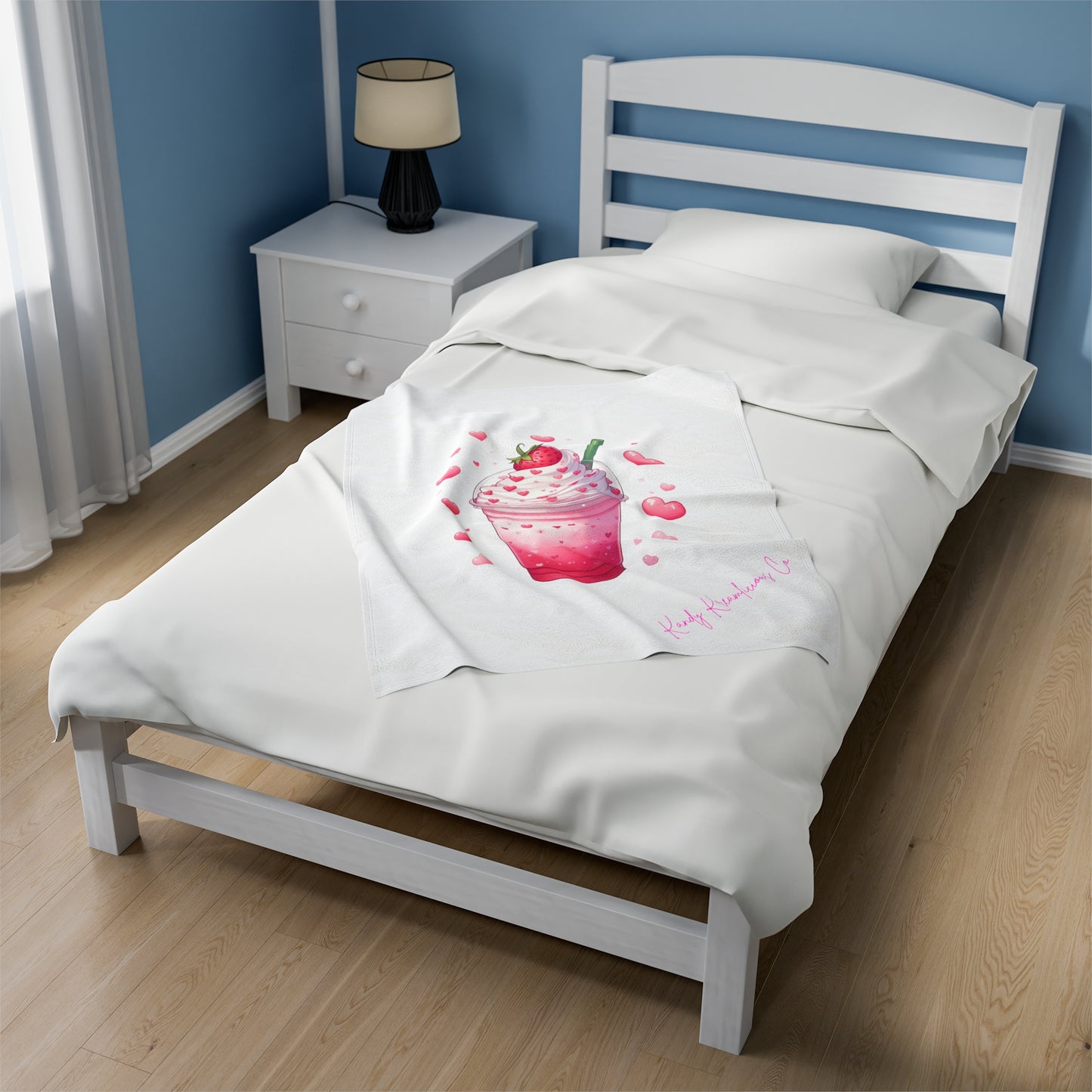 Strawberrylicious Latte Plush Blanket