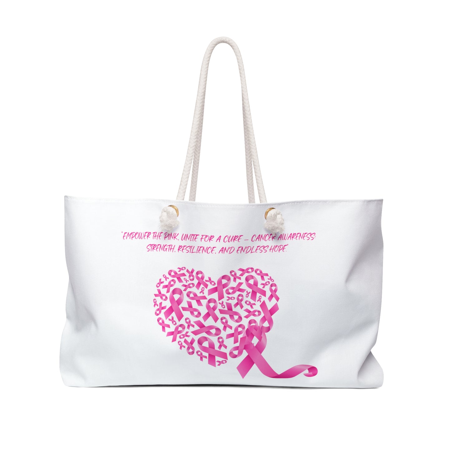 🎀 Cancer Awareness Weekender Bag